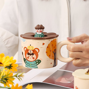 MAIMAI di lusso vernice speciale bambina Matte nordico Cappuccino tazza e piattino bicchieri in ceramica da tè tazza da caffè in porcellana - Product Image 4