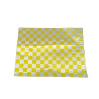 Feuilles de papier d'emballage rectangulaires laminées en aluminium métallisé, de qualité alimentaire, imprimées, pour hamburgers et sandwichs, couleur argent doux