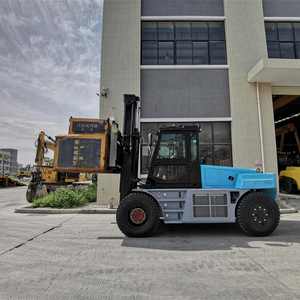 Carretilla elevadora eléctrica de 10 toneladas con motor de CA de tamaño mini para industrias de restaurantes de construcción agrícola condición usada con componentes centrales - Product Image 4