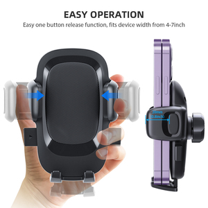 Retractable <strong>Car</strong> Phone Holder Strong Suction Cup 360&deg; Rotating <strong>Hands</strong>-<strong>Free</strong> Mount Dashboard/Windshield Universal For 4-7" Phones - Product Image 2