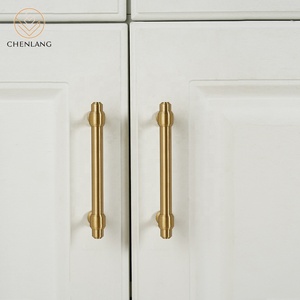 CHENLANG Solid Brass Cabinet Pull Handle Satin Finish Adjustable Furniture <strong>Knobs</strong> <strong>for</strong> Kitchen Wardrobe <strong>Dresser</strong> Drawer - Product Image 5