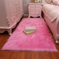 Tapis en fausse fourrure persane en peluche, fabrication directe usine, tissage plat, antimicrobien, résistant aux taches, adapté aux animaux domestiques, moderne