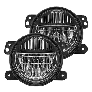 Loyo 4 ''led sương mù/Đèn lái xe Halo Nụ cười thiết kế tự động đèn sương mù với DRL không thấm nước 4 inch tùy chỉnh LED Đèn sương mù cho Jeep JK - Product Image 1