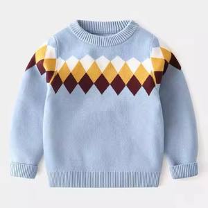 2025 automne hiver Collection usine en gros mignon dinosaure hauts en tricot pour garçons o-cou chandails boutons pour enfants 2-7 ans - Product Image 3