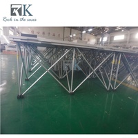 Plateforme de scène pliable en alliage d'aluminium pour événements et concerts en plein air