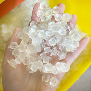 Pelota Transparente Circular de TPR para Aliviar el Estrés, Juguete DIY de Rebote Lento, Material al por Mayor, Divertido y Hecho a Mano - Product Image 1