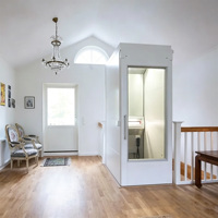Ascenseur domestique de style moderne pour villa, élévateur intérieur sécurisé pour passagers, adapté aux villas à plusieurs étages