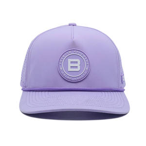 Gorra de Béisbol de 5 Paneles, Resistente al Agua, con Corte Láser, Personalizada en Lila, para Mujer, Transpirable, Ideal para Actividades al Aire Libre - Product Image 1