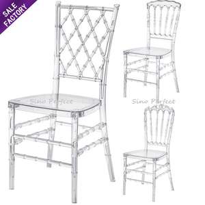 Chaises Chiavari en acrylique transparent à bas prix, pour événements en plein air, banquets, fêtes, mariages, chaises en acrylique transparentes de style Napoléon - Product Image 1