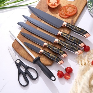 Vente en gros populaire Ensemble de <span class=keywords><strong>couteaux</strong></span> de cuisine 9 pièces Ensemble de <span class=keywords><strong>couteaux</strong></span> de cuisine avec support en acrylique Gamme de <span class=keywords><strong>couteaux</strong></span> de cuisine - Product Image 5