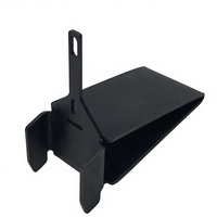 Support d'emboutissage en aluminium et acier inoxydable, personnalisable, avec revêtement en poudre noire |   Support de montage pour luminaires LED intérieur/extérieur