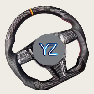 Volant sport en cuir de qualité supérieure YZ Sport Style avec fibre de carbone pour SEAT <span class=keywords><strong>Leon</strong></span> 2013-2020 MK3 5F <span class=keywords><strong>Cupra</strong></span> 2012-2020 Pièces de tuning - Product Image 2