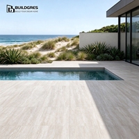 Dalles de porcelaine coordonnées effet veiné pour murs et sols, dimensionnellement stables, découpables sur mesure, aspect pierre, modernes, personnalisation pour parcs