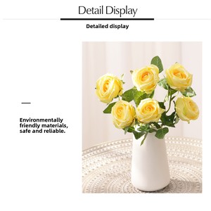 <span class=keywords><strong>Fleur</strong></span> artificielle en soie Premium à 2 têtes, Rose Vénus, pour <span class=keywords><strong>bouquet</strong></span> de mariage DIY, matériel de fleuriste, décoration intérieure, Saint-Valentin - Product Image 3