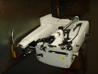 Machine à coudre industrielle à bras cylindrique ultra robuste, point noué, simple aiguille, pour matériaux épais, cuir, toile, tente
