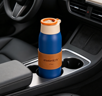 Bouteille d'eau en acier inoxydable 304 à double paroi, tasse isotherme sous vide avec couvercle à paille magnétique pour la gym et le sport, compatible MagSafe