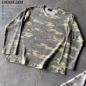 <span class=keywords><strong>T</strong></span>-<span class=keywords><strong>Shirt</strong></span> Mimetica Y2K Personalizzata all'Ingrosso, Stile Retrò Americano, Manica Lunga, Versatile e Casual per Uomo - Product Image 1