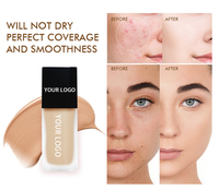 Quantité minimale de commande bas personnaliser végétalien 12 couleurs peau foncée correcteur de visage imperméable couverture complète maquillage pour les femmes noires fond de teint liquide
