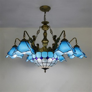 Lustre en or méditerranéen, luminaire suspendu <span class=keywords><strong>LED</strong></span> de luxe pour salon, restaurant, chambre, villa, hôtel, café, <span class=keywords><strong>bar</strong></span> (220V 12 lumières) - Product Image 6