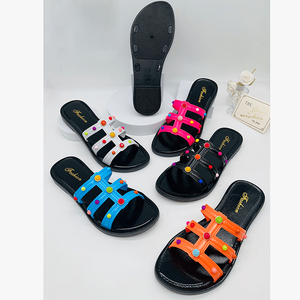 Estate nuova moda signora di tendenza sandali a punta aperta leggero Anti-scivoloso pantofole di alta qualità per le donne andare in vacanza - Product Image 1
