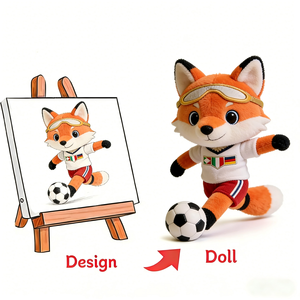 Produttore di Giocattoli in Peluche, Mascotte <span class=keywords><strong>Volpe</strong></span> Personalizzabile, Completamente Personalizzabile, Ordini all'Ingrosso OEM/ODM Direttamente dalla Fabbrica - Product Image 1