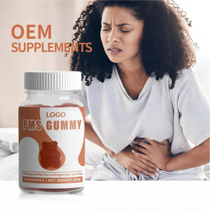 Complément alimentaire PMS Healthcare en gommes, collagène <span class=keywords><strong>marin</strong></span>, <span class=keywords><strong>bienfaits</strong></span> antioxydants, soulagement menstruel, biologique, sans gluten, végétalien, bonbons gélifiés - Product Image 4