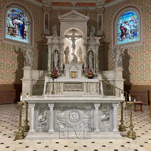 BLVE Grande Taille Intérieur <span class=keywords><strong>Église</strong></span> Sculpté À La Main <span class=keywords><strong>En</strong></span> Pierre Naturelle Table D'autel Religieux Marbre <span class=keywords><strong>Catholique</strong></span> Autel <span class=keywords><strong>De</strong></span> Prière - Product Image 6