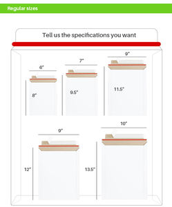 Vente en gros d'enveloppe en carton dur blanche auto-scellante pour document photo personnalisée enveloppe rigide pour le bureau - Product Image 1