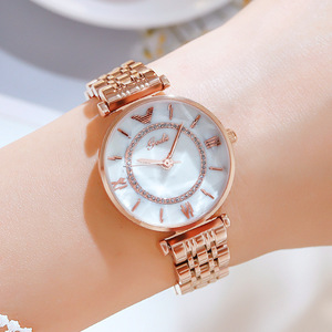 Fashionable and casual stainless steel women's watch, simple and luxurious, versatile quartz watch, a hot-selling export item - Product Image 3