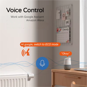 EWelink WiFi Smart TRV Système <span class=keywords><strong>de</strong></span> chauffage thermostatique Zigbee Application d'affichage numérique LCD Télécommande <span class=keywords><strong>PC</strong></span> Systèmes <span class=keywords><strong>de</strong></span> chauffage par le sol Pièces - Product Image 4