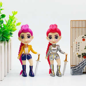 Set <span class=keywords><strong>de</strong></span> 6 Figuras <span class=keywords><strong>de</strong></span> Acción <span class=keywords><strong>de</strong></span> Anime Kpop Demon Hunters, Muñecos <span class=keywords><strong>de</strong></span> PVC para Decoración <span class=keywords><strong>de</strong></span> Pasteles, Modelo MR 1:24 - Product Image 3