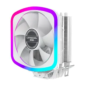 Lovingcool OEM ODM barbatanas de refrigeração banhadas a níquel 90mm CPU Radiador de refrigeração RGB placa de vídeo para jogos PC Caso ventilador refrigerador de ar do CPU