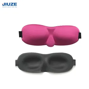 Fashion Portable No Pressure Seamless Sleeping 3d Contoured 100% Blackout Adjustable Strap Eye Mask Help Sleeping