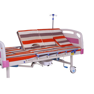 Manual Nursing <b>Bed</b> With Adjustable Backrest And Side Rails For Elderly And <b>Disabled</b> Home Care Use - Product Image 1