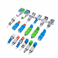 Accessoires de fibre optique SC/FC/ST/LC/MPO Adaptateur Connecteur SM/MM UPC/APC Coupleur Simplex/Duplex/Quad Flange PVC Métal