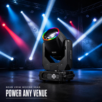 Projecteur à tête mobile 295W pour concert, groupe, DJ, spectacle, DMX512, double prisme, stroboscope, variateur, lumière d'effet de scène