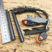 Kit de tige d'allumage en alliage étanche de qualité supérieure, avec cordon réfléchissant multi-brins, équipement d'urgence pour le feu en extérieur