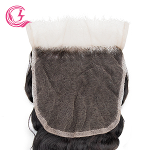 Cljhair 100% Trinh Nữ tóc đại dương sóng HD 5x5 ren đóng cửa - Product Image 3