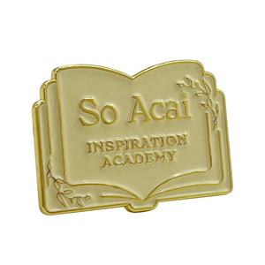 Venta al por mayor de alfileres esmaltados a granel, alfileres de solapa escolares de esmalte suave, diseño de Metal, ropa para estudiantes de la <span class=keywords><strong>Academia</strong></span>, broche en el pecho, insignia con logotipo personalizado - Product Image 1