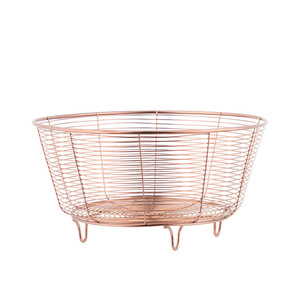 Support multifonctionnel pour panier <span class=keywords><strong>à</strong></span> fruits en acier inoxydable, panier <span class=keywords><strong>à</strong></span> fruits en fil métallique, bol de rangement de cuisine, support rond en maille pour légumes - Product Image 1