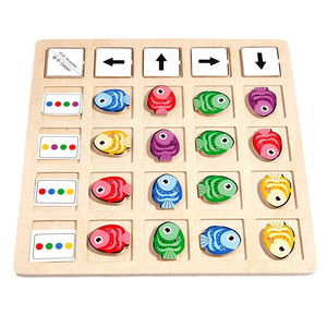 Gioco da Tavolo Montessori per lo Sviluppo Cerebrale dei Bambini, Giocattolo Educativo Popolare per l'Apprendimento Precoce di Colori e Direzioni - Product Image 2