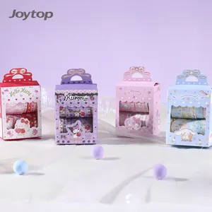 Joytop 1271 סיטונאי 10 לחמניות חם ביול מודפס Kawaii washi נייר קלטות סט לילדים