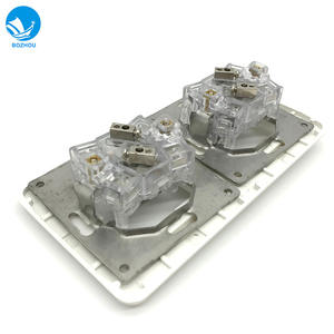 Interruptor de Pared Empotrado de Doble Polo, Doble Control y Doble Giro ABK2-A(M) para Iluminación de Cabina Marina con Caja de Conexiones - Product Image 4