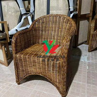 Chaise de salle à manger en rotin bambou indonésie