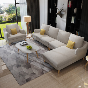 Les ensembles de canapés en tissu modernes de luxe les plus populaires pour salon, combinaisons de canapés en tissu <span class=keywords><strong>gris</strong></span> <span class=keywords><strong>et</strong></span> <span class=keywords><strong>bleu</strong></span>, designs de canapés en tissu - Product Image 3