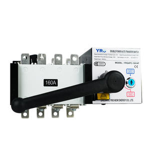 Interruptor de Transferencia Automática de Doble Alimentación YRO 160A 4P Trifásico Grado PC ATS para Uso con Generador - Product Image 1