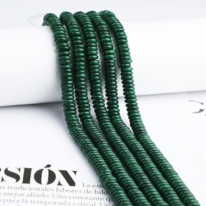 Natural Chrysoprase Spacer <strong>Beads</strong> Gemstone Loose Rondelle <strong>Beads</strong> Semi-<strong>precious</strong> <strong>Emerald</strong> Color Coin <strong>Beads</strong> for Jewelry Making - Product Image 3