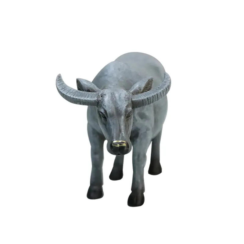 Günstige traditionelle Büffel benutzer definierte Figur Harz Handwerk