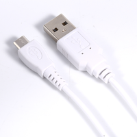 Câble de charge rapide USB Type-C vers Micro USB 0,8 m avec noyau en cuivre pur et gaine en PVC pour appareils Android