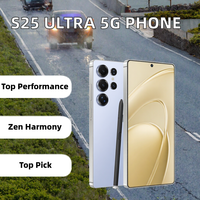 Nouveau Smartphone Gaming S25 Ultra 5G LTE Android Deca Core 13, 108MP Caméra Arrière HD, 16Go RAM 1To ROM, Multilingue (Français, Anglais, Espagnol), Version Globale